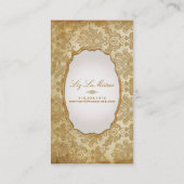 Pix Dezines Vintager Piqué-Damast Visitenkarte (Rückseite)