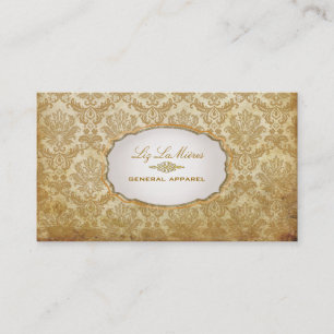 Pix Dezines Vintager Piqué-Damast Visitenkarte