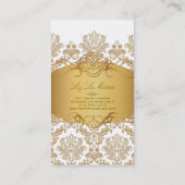 Pix Dezines Vintager Piqué-Damast Visitenkarte (Rückseite)