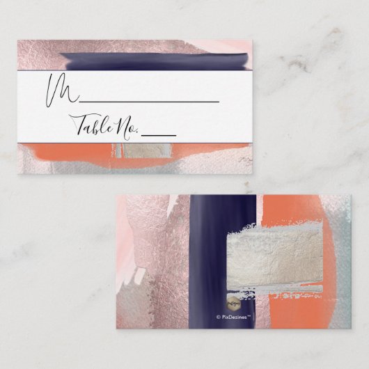 Pix Dezines Wasserfarbe, Platzkarten der Modernen (Vorne/Hinten)