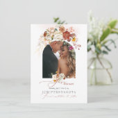 Pix Dezines Watercolor Herbstgarten Blume Save The Date (Stehend Vorderseite)