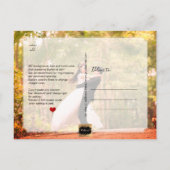 Pix Dezines Wedding Vielen Dank/Moderne Kalligraph Ankündigungspostkarte (Rückseite)