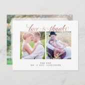 Pix Dezines Wedding Vielen Dank/Spaß Script Postkarte (Vorne/Hinten)