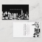 Pix Dezines Zwillingstürme NYC-Skyline-Ideal Visitenkarte (Vorne/Hinten)