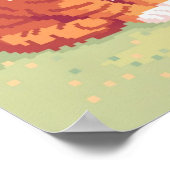 pixated Kitten Poster (Ecke)