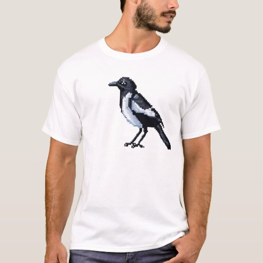 Pixated Magpie T-Shirt (Vorderseite)