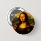 Pixated Mona Lisa Button (Vorne & Hinten)