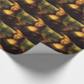 Pixated Mona Lisa Geschenkpapier (Ecke)