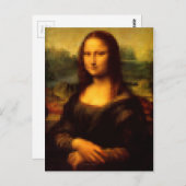 Pixated Mona Lisa Postkarte (Vorne/Hinten)