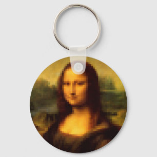 Pixated Mona Lisa Schlüsselanhänger