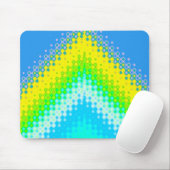 pixated Mountain Blue Mousepad (Mit Mouse)