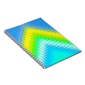 pixated Mountain Blue Notizblock (Rechte Seite)