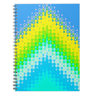 pixated Mountain Blue Notizblock