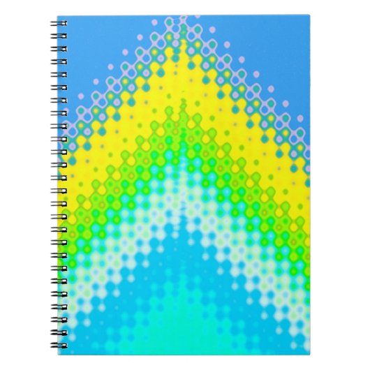 pixated Mountain Blue Notizblock (Vorderseite)