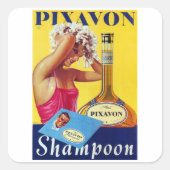 Pixavon Shampoo Quadratischer Aufkleber (Vorderseite)