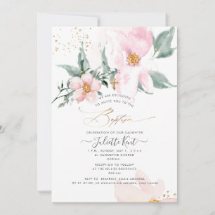 PixDezin H2 Single Petal Blush Rose Taufe Einladung