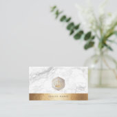 PIXDEZIN IMPERIAL CROWN| MARBLE IMITATE GOLD VISITENKARTE (Stehend Vorderseite)