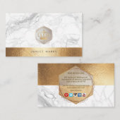 PIXDEZIN IMPERIAL CROWN| MARBLE IMITATE GOLD VISITENKARTE (Vorne/Hinten)