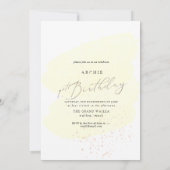 PixDezine 1ST Geburtstagsfarbe Einladung (Rückseite)