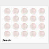 PixDezine Beach Iridescent Blush Rettete unser Dat Runder Aufkleber (Blatt)