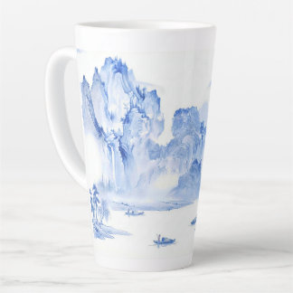 PixDezine Blaue Chinoiserie Valley Living Landscha Milchtasse