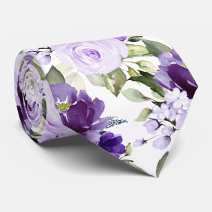 PixDezine H2 Blume Violet Lilac Lila Rose Krawatte
