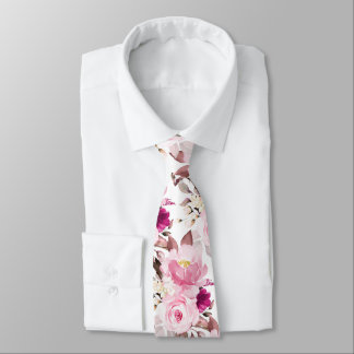 PixDezine H2 Blumen Rosa Farbtöne Rosen Krawatte