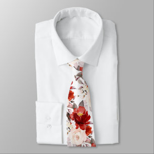 PixDezine H2 Blumen Rost Orange Rosa Töne Rosen Krawatte