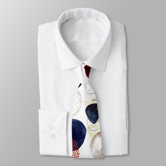 PIXDEZINE H2 MODERNE ABSTRAKTE BIO FORMEN KRAWATTE (Gebunden)