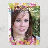 PixDezine Hawaiian Hibisken, 2011 Abschluss Einladung (Vorne/Hinten)