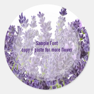 PixDezine Lavendel/DIY Hintergrundfarbe Runder Aufkleber