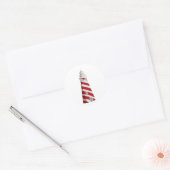 PixDezine Leuchtturm/Farbe des dunklen Hintergrund Runder Aufkleber (Umschlag)