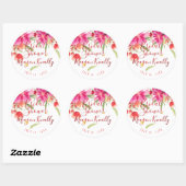 PixDezine May-Blume Wasserfarbe/DIY-Ereignis Runder Aufkleber (Blatt)