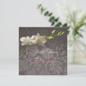 PixDezine Pink Orchid/Brautparty Einladung (Stehend Vorderseite)