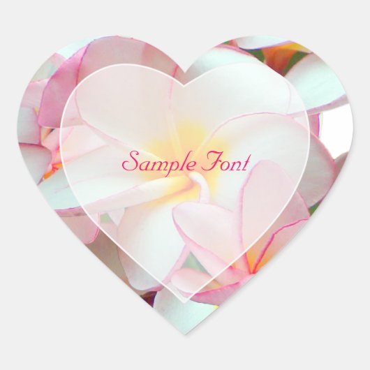 PixDezine pinkfarbene Klempnerei/Farbton Herz-Aufkleber (Vorderseite)