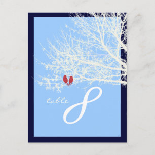 PixDezine Schneevogel-Tischkarten Postkarte