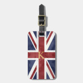 PIXDEZINE UNION JACK + DIY MONOGRAM GEPÄCKANHÄNGER (Vorderseite vertikal)