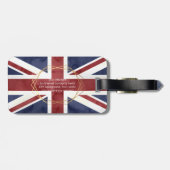 PIXDEZINE UNION JACK + DIY MONOGRAM GEPÄCKANHÄNGER (Rückseite horizontal)