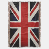 PixDezine Union Jack/Vintage Farbe Decke (Vorderseite Vertikal)