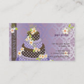 PixDezine Violet+Schokolade Bäckerei/Konditorei Visitenkarte (Rückseite)