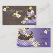 PixDezine Violet+Schokolade Bäckerei/Konditorei Visitenkarte (Vorne/Hinten)