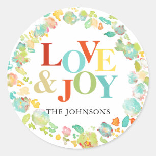 PixDezine Weihnachtswein Wasserfarben Abstrakter K Runder Aufkleber