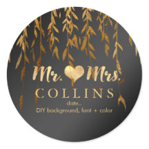 PixDezine Willow Blätter/Imitate Gold/DIY Hintergr