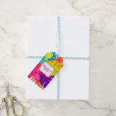 PIXDEZINEN BALI KAI, TROPISCHE BLUME+FOLIAGE GESCHENKANHÄNGER (Mit Garn)