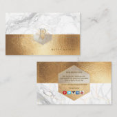 PIXDEZINEN MÄRKTE IMITAT GOLD BEE+HONEYCOMB VISITENKARTE (Vorne/Hinten)