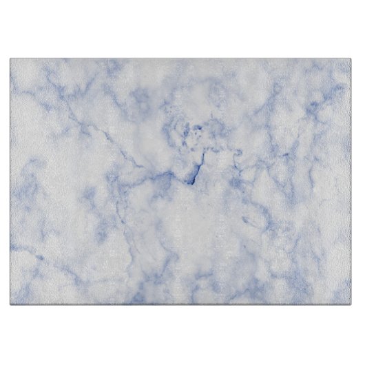 PIXDEZINEN, WEISSER MARMOR UND CERULEAN BLAUE VEIN SCHNEIDEBRETT (Vorderseite)