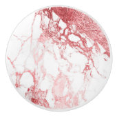 PIXDEZINEN, WEISSES MARMOR + IMITATE ROSE GOLD KERAMIKKNAUF (Vorderseite)