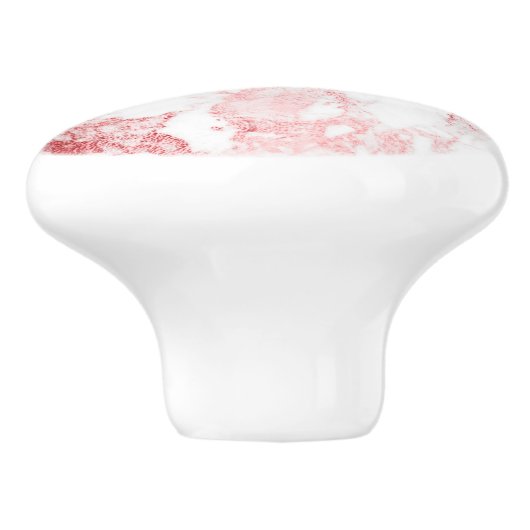 PIXDEZINEN, WEISSES MARMOR + IMITATE ROSE GOLD KERAMIKKNAUF (Seitenansicht)