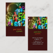 PixDezines 123, CPA/Farbstoffe Visitenkarte (Vorne/Hinten)