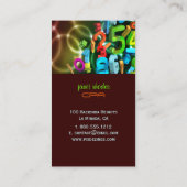 PixDezines 123, CPA/Farbstoffe Visitenkarte (Rückseite)